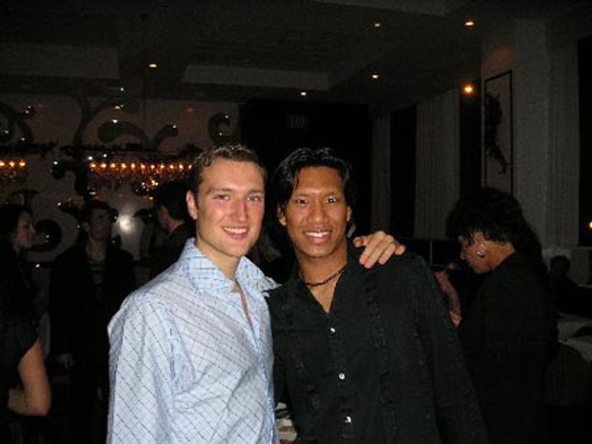 Cast members Sean Stewart and Albert Guerzon at 